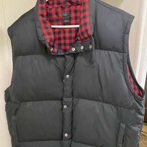 Gorpcore Adidas Mens Flannel Lined XL Puffer Vest